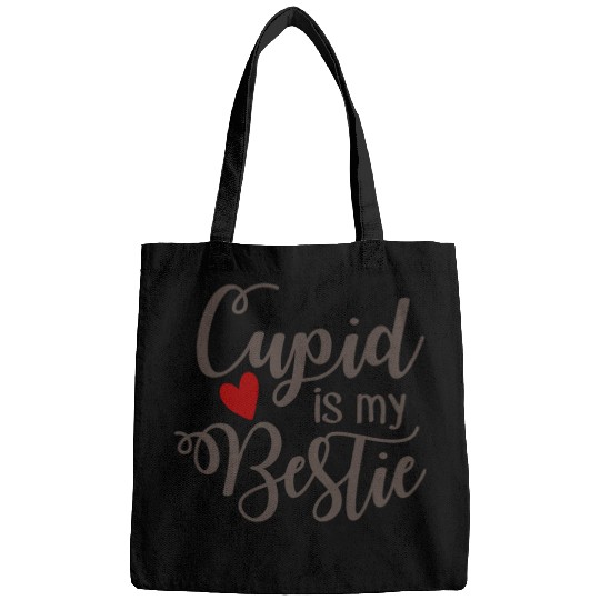 Best Valentines Day Cupid is My Bestie404 Bags