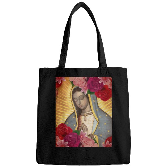 Our Lady of Guadalupe Rose Mexican Catholic Juan D Bags