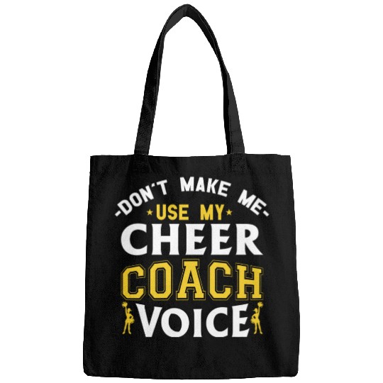 Cheer Coach Voice Funny Cheerleading Coach Bags