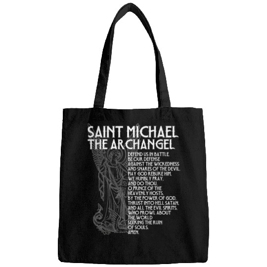 Saint Michael the Archangel Prayer Catholic Tradit Bags