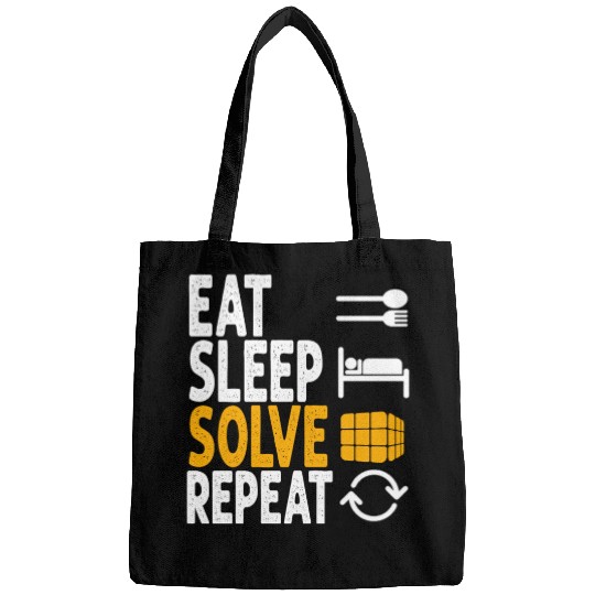Eat Sleep Solve Repeat Math Speed Cubing Genie Bags