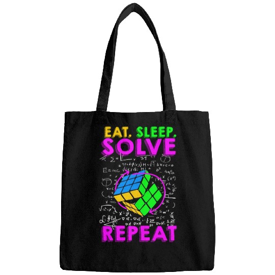 Eat Sleep Solve Repeat Math Speed Cubing Genie Bags