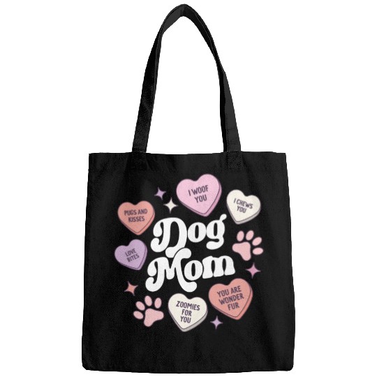 Dog Mom Valentines Day Candy Hearts Galentines Bags