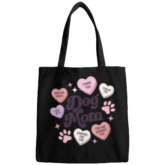 Dog Mom Valentines Day Candy Hearts Galentines Bags