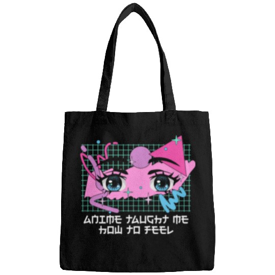 Anime Taught Me How to Feel Manga Emo Japanese Ani Bags