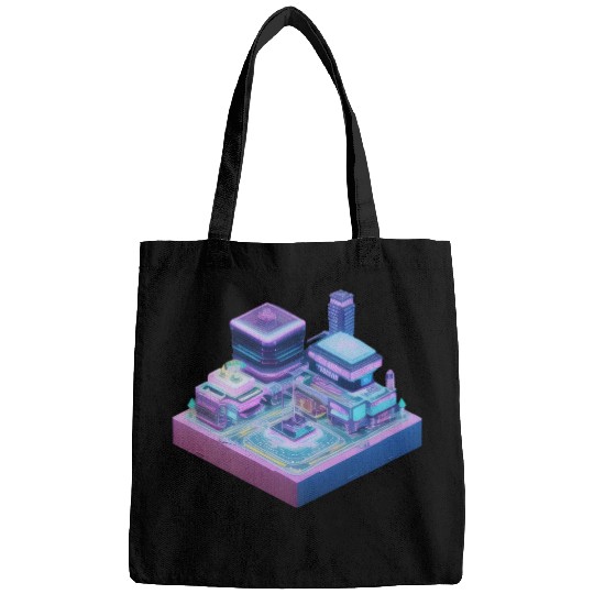 Isometric Room 3D Print - Geometric 3D Enthusiasts Bags