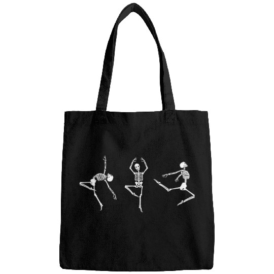 Ballet dancing skeleton Bags