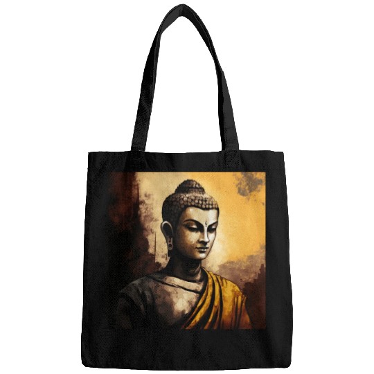 The Serenity of Zen Buddha Watercolor Meditation Bags