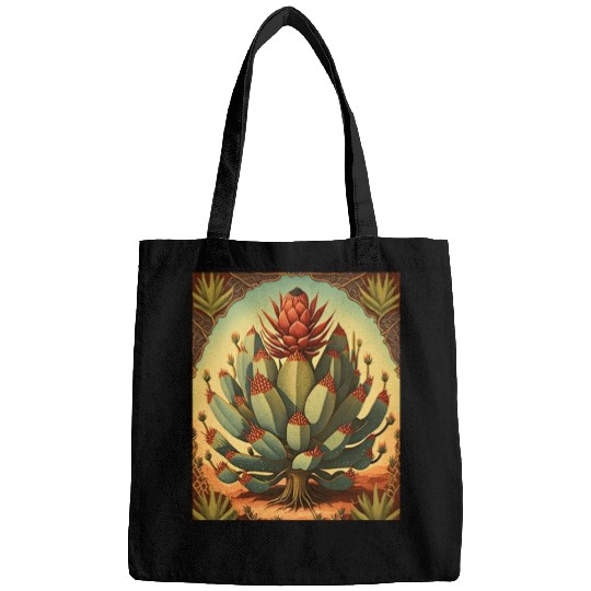 Agave Plant Collectors Agave Mexican Folk Painting Bags