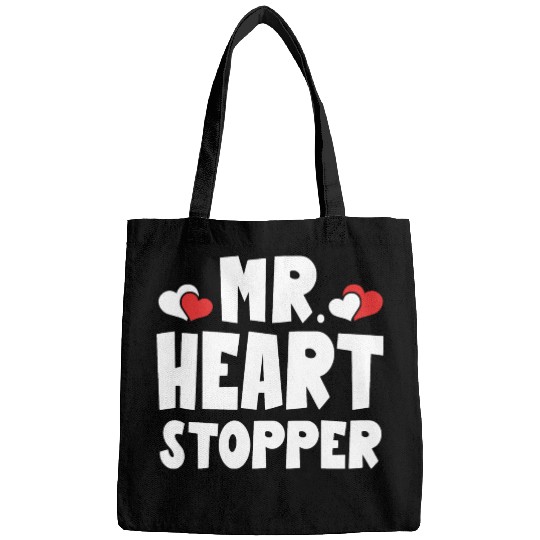 Mr Heart Stopper Funny Boyfriend Valentine's Day Bags