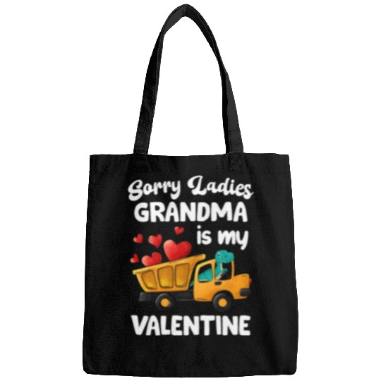 Grandma Is My Valentine Trex Dino Dump Truck Boys Bags