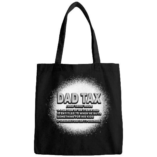 Vintage Dad Tax Definition Men Funny Father's Day Bags