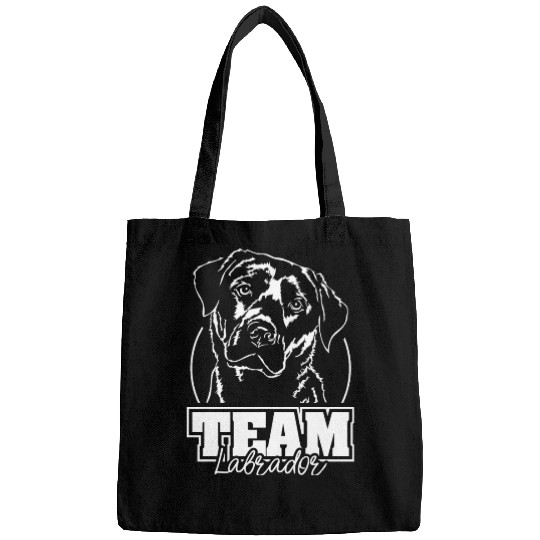 Team Labrador Retriever dog mom hound Bags