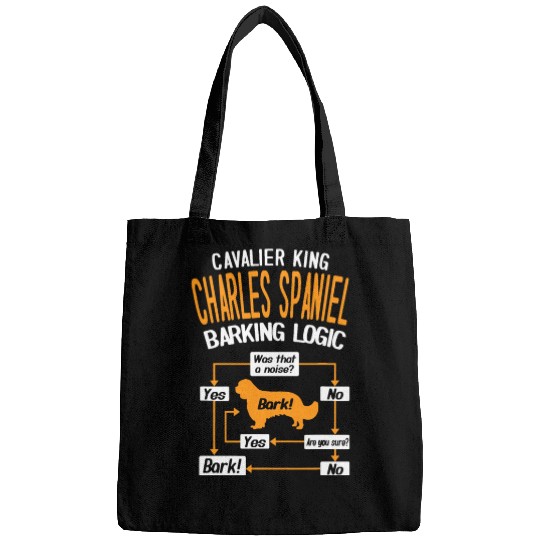 Cavalier King Charles Spaniel Barking Logic Bags