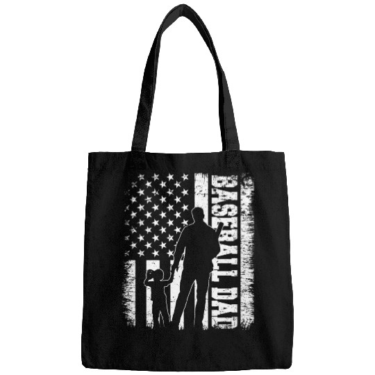 Baseball Dad USA Flag Baseball Dad Player Father Bags