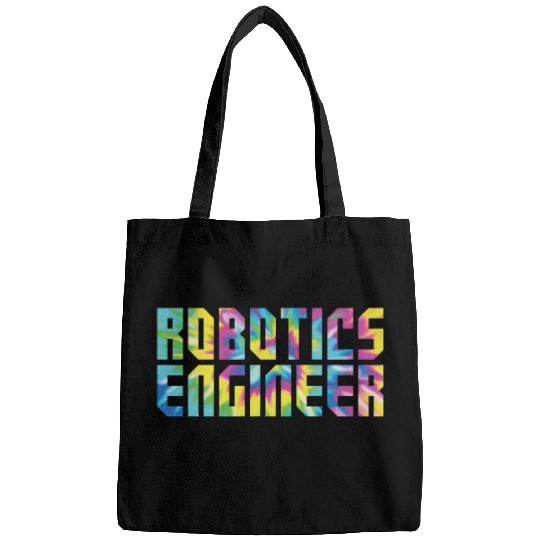 Robot Robotics Engineer Tie Dye Bags