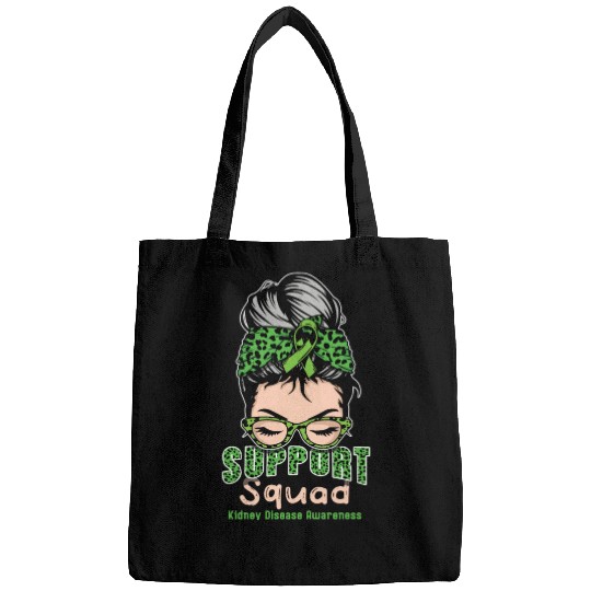 Support Squad Green Kidney Disease Awareness Month Bags