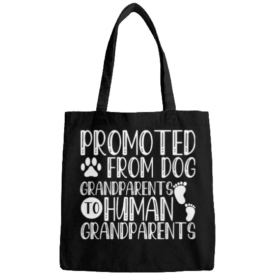 Promoted From Dog Grandparents To Human Grandparen Bags
