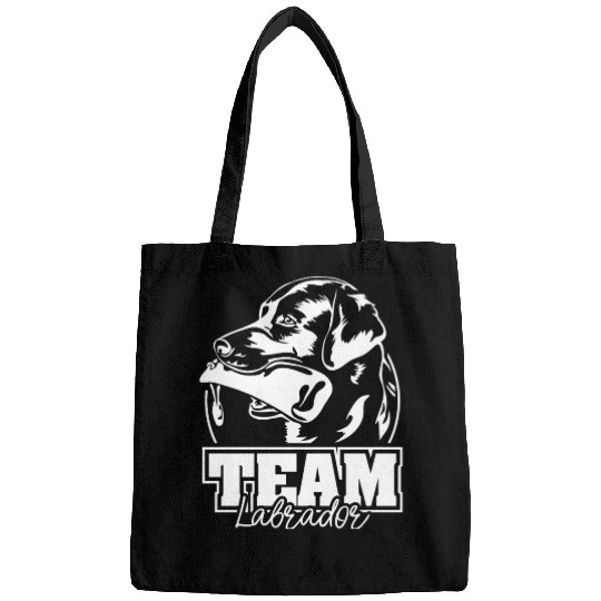Team Labrador Retriever dog mom hound Bags