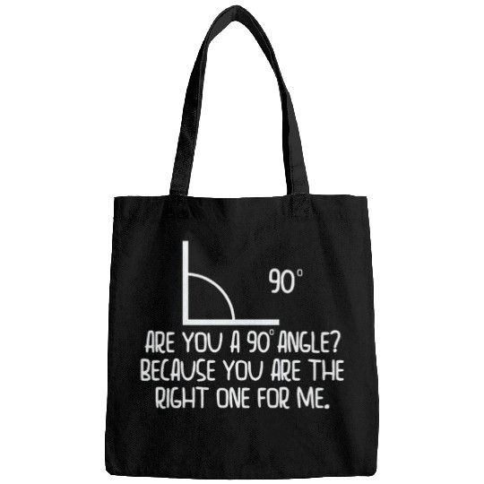 Mathematics Right Angle Cheesy Pun Math Geek Bags