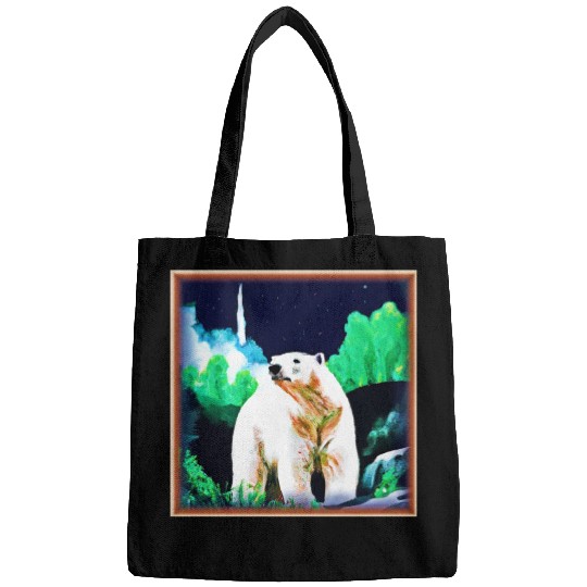 Polar Bear in The Wild. Buy Now Bags