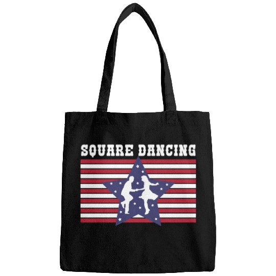 American Flag Patriotic Square Dance Bags