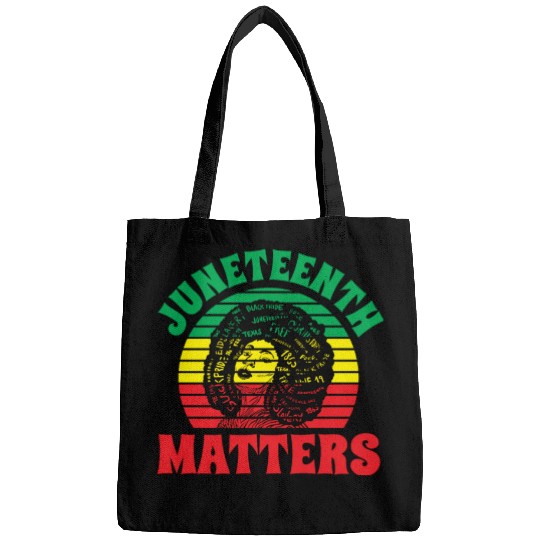 Juneteenth Matters African 1865 Black American Bags