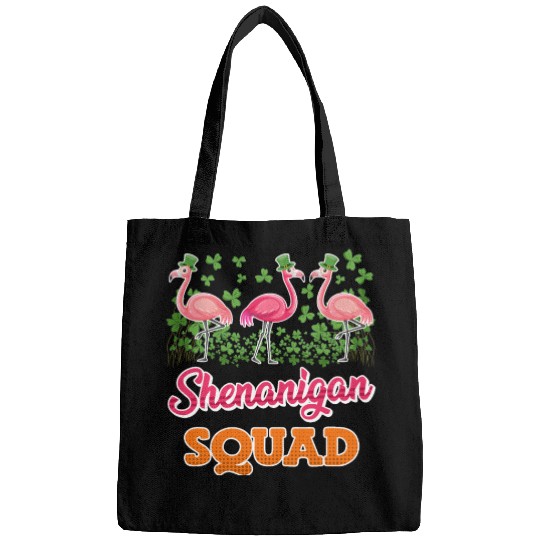 Flamingo Shenanigan Squad St. Patrick's Day Bags