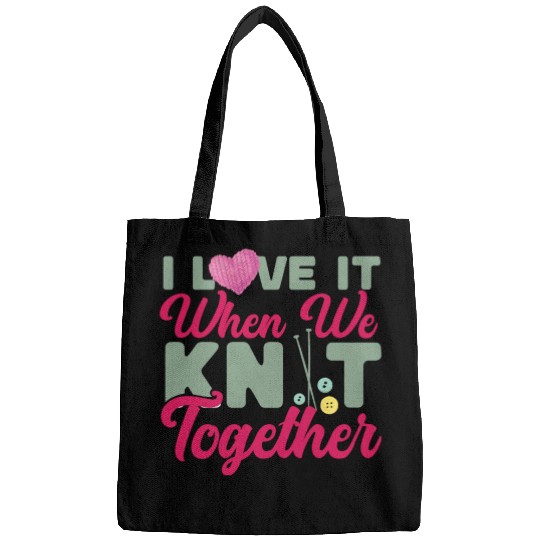 Knitting Knitter Friends Besties Bags