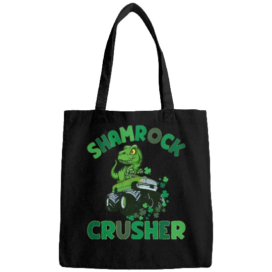 St. Patrick's T. rex Monster Truck The Shamrock Bags