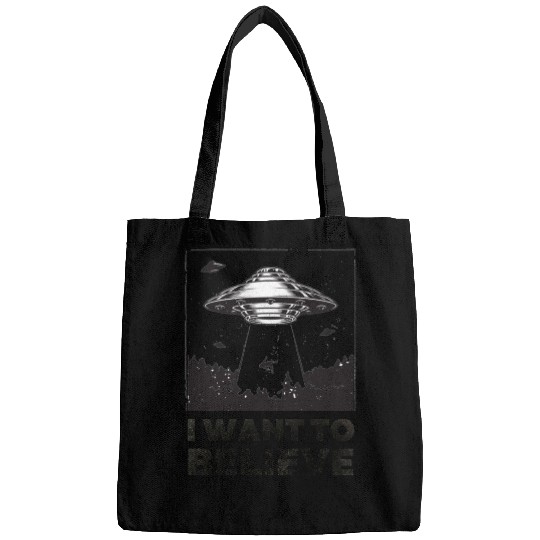 I Want To Believe Aliens UFO Area 51 Roswell Bags