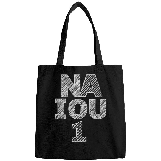 NAIOU1 white on darks Bags