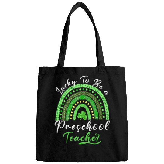 Lucky To Be A Preschool Teacher St Patricks Day Sh Bags