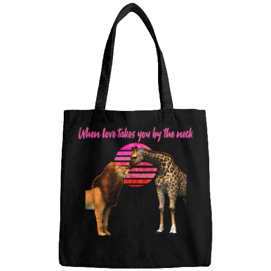 Safari Love lion and giraffe Bags