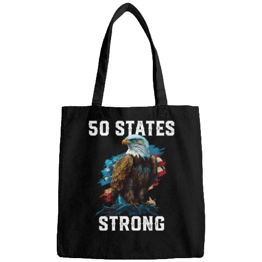 50 States Strong American Bald Eagle America 4th Bags