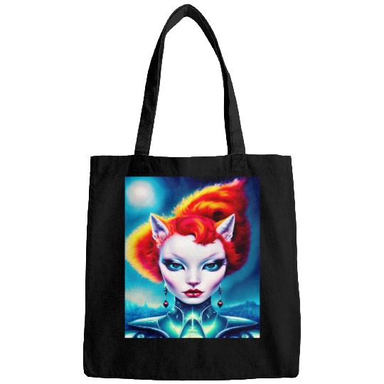 "Alien Cat Woman" Bags