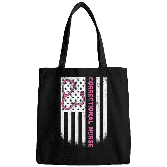Correctional Nurse American flag US Stethoscope RN Bags