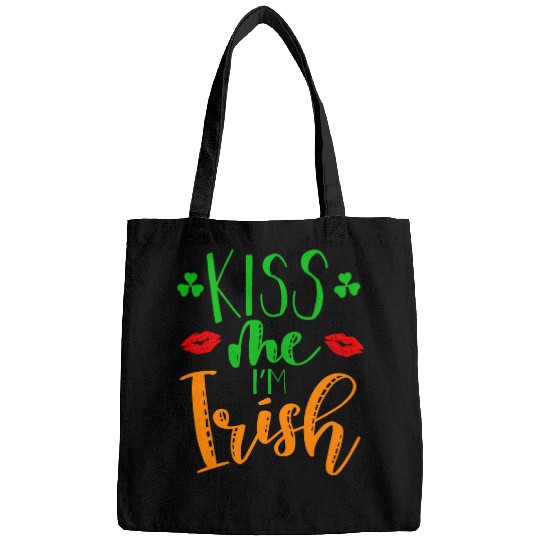 Kiss me Im Irish on Paddy Day Bags