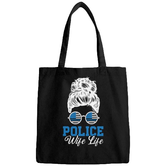 Police Wife Life Cop Law Enforcement Officer Bags