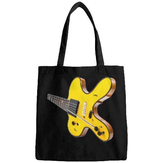 yellow tilted guitar Bags