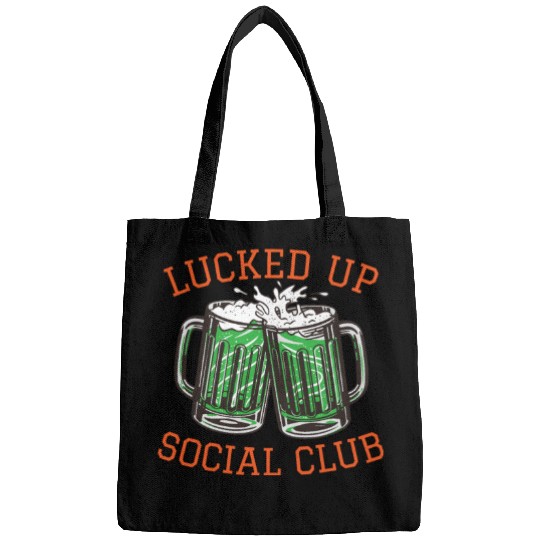 Lucked Up Soociial Clubb, Green Beer, Irish Group Dri Bags