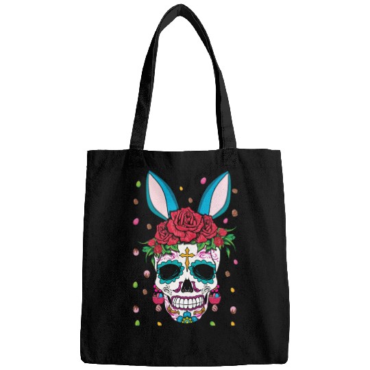 Happy Easter Sunday Dia De Los Muertos Bags