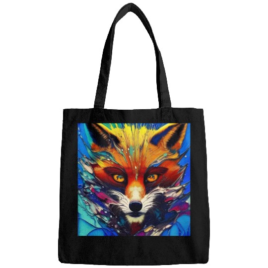 Graphic Novel Comic Book Art Style Red Fox Bags