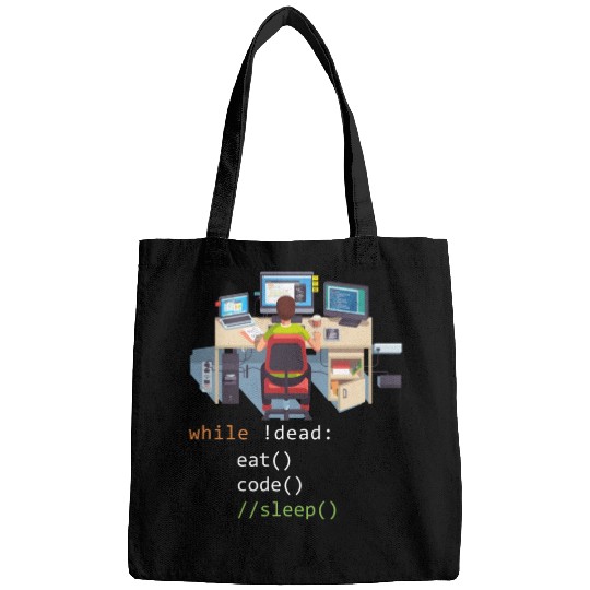 Computer Science Python Programmer Eat Code Sleep Bags