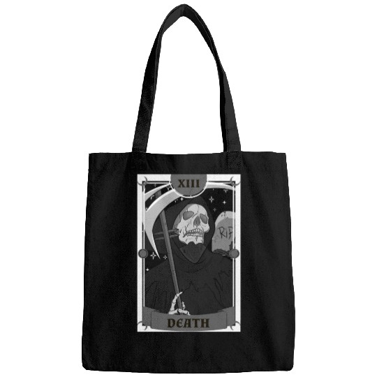 Anime Tarot Card Death Grim Reaper Occult Gothic W Bags
