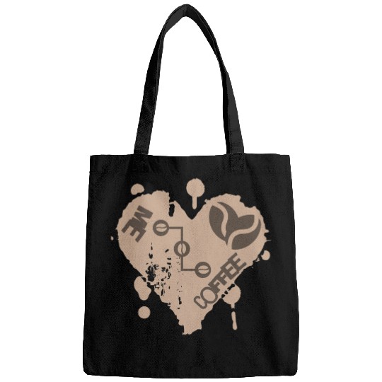 Me and coffee best design, I love coffee Bags