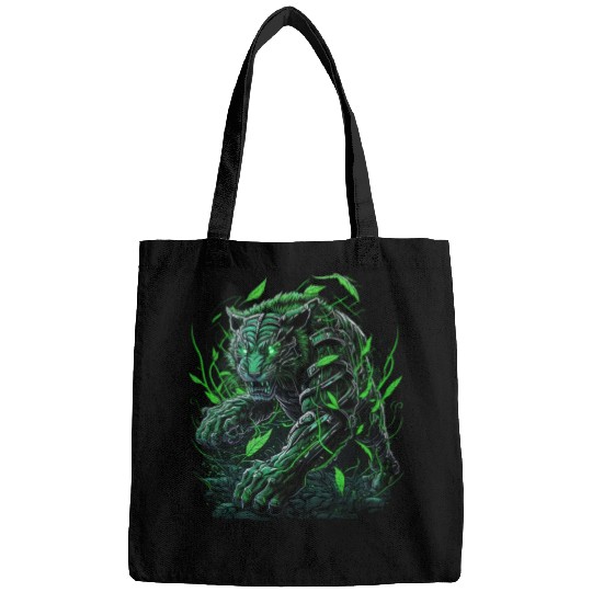 Black & green liger products Bags