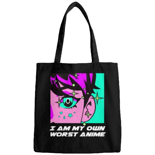 I Am My Own Worst Anime Manga Emo Japanese Animati Bags