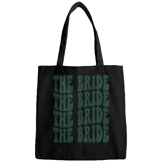 Bachelorette Party The Bride Emerald Green Design Bags