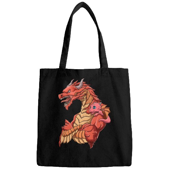 Strong Dragon with Dragon Kid for a Dragon lovers Bags